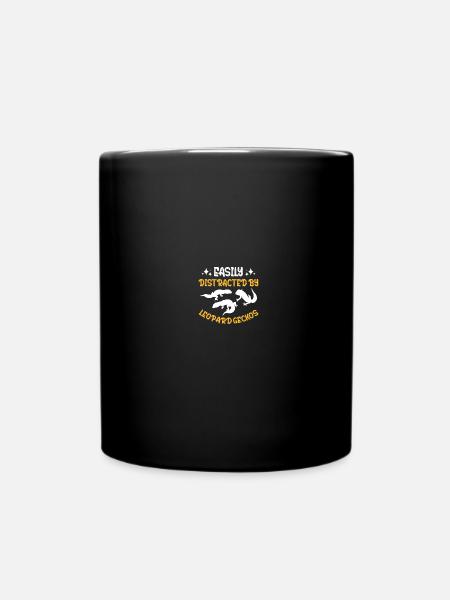 Reptilien Eidechse Leopard Gecko - Tasse einfarbig - Schwarz