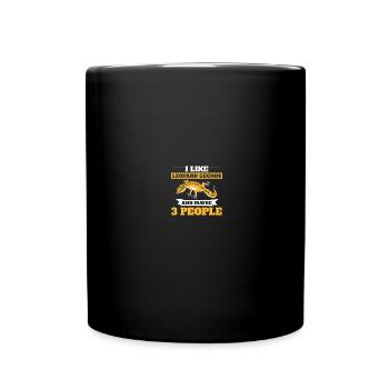 Reptilien Eidechse Leopard Gecko - Tasse einfarbig - Schwarz - Vorne