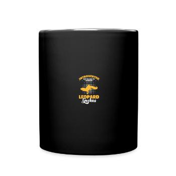 Reptilien Eidechse Leopard Gecko - Tasse einfarbig - Schwarz - Vorne