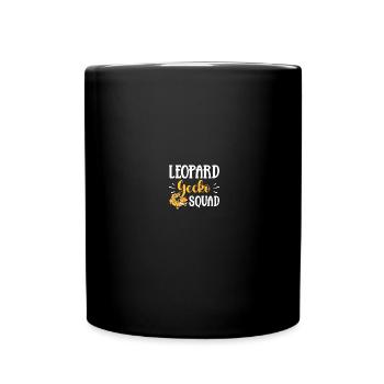 Reptilien Eidechse Leopard Gecko - Tasse einfarbig - Schwarz - Vorne
