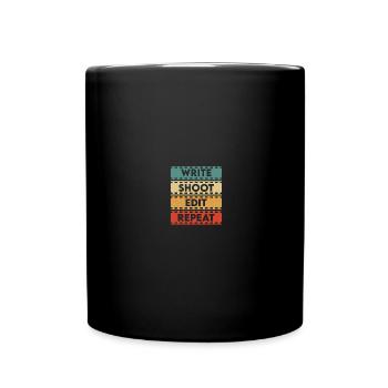 Videographer Filmmaker Film Director Filmmaking - Full Colour Mug - black - Front