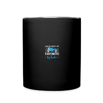 Seaworld Cetacean Orca Whale Watching - Full Colour Mug - black - Front