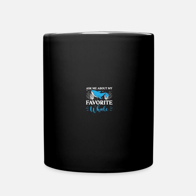 Seaworld Cetacean Orca Walbeobachtung - Tasse einfarbig - Schwarz