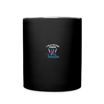 Diabetics Type 1 Diabetes Awareness T1D - Full Colour Mug - black - Front
