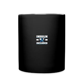 Diabetics Type 1 Diabetes Awareness T1D - Full Colour Mug - black - Front