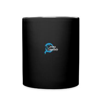 Diabetics Type 1 Diabetes Awareness T1D - Full Colour Mug - black - Front