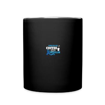Diabetics Type 1 Diabetes Awareness T1D - Full Colour Mug - black - Front