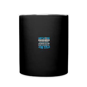 Computer-Netzwerktechnik Netzwerkingenieur - Tasse einfarbig - Schwarz - Vorne
