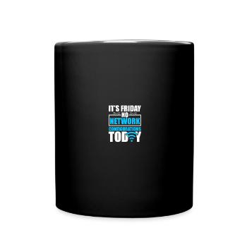 Computer-Netzwerktechnik Netzwerkingenieur - Tasse einfarbig - Schwarz - Vorne