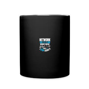 Computer-Netzwerktechnik Netzwerkingenieur - Tasse einfarbig - Schwarz - Vorne