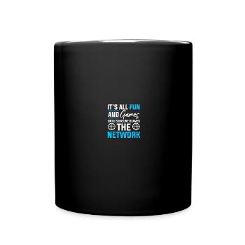 Computer Network Technology Network Engineer - Full Colour Mug - black - Front