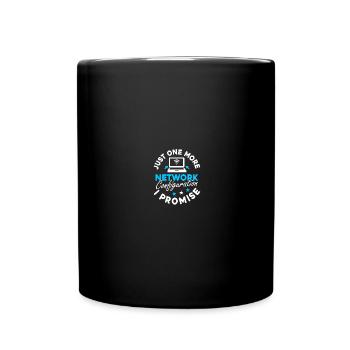 Computer-Netzwerktechnik Netzwerkingenieur - Tasse einfarbig - Schwarz - Vorne