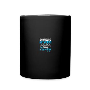 Computer Network Technology Network Engineer - Full Colour Mug - black - Front