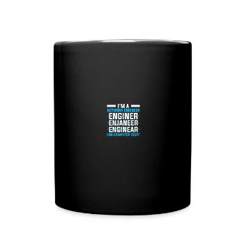 Computer-Netzwerktechnik Netzwerkingenieur - Tasse einfarbig - Schwarz - Vorne