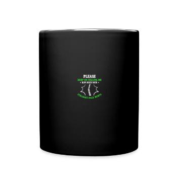 Récupération après une chirurgie du dos Scoliose-Bewus - Mug uni - noir - Devant