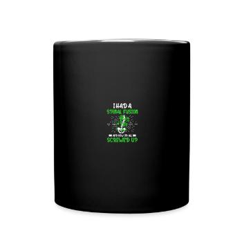 Récupération après une chirurgie du dos Scoliose-Bewus - Mug uni - noir - Devant