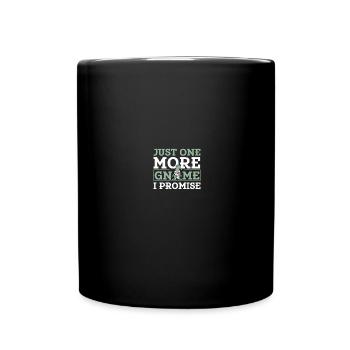 Gnomies Gardening Garden Gnome - Full Colour Mug - black - Front