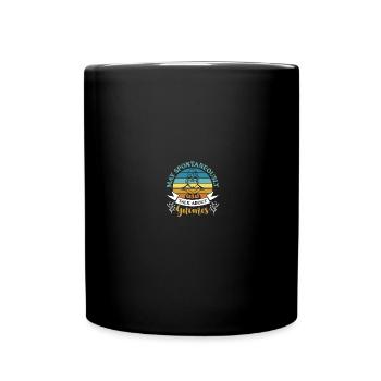 Gnomies Gardening Garden Gnome - Full Colour Mug - black - Front