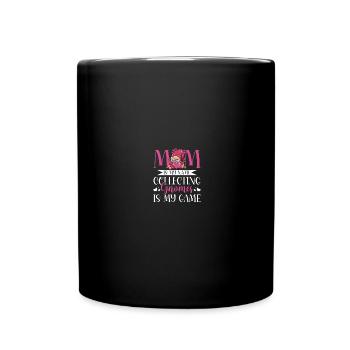 Gnomies Gardening Garden Gnome - Full Colour Mug - black - Front