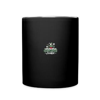 Gnomies Gardening Garden Gnome - Full Colour Mug - black - Front