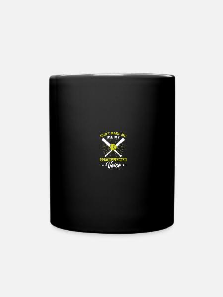 Softball-Trainerin - Tasse einfarbig - Schwarz