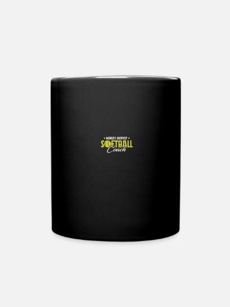 Softball-Trainerin - Tasse einfarbig - Schwarz