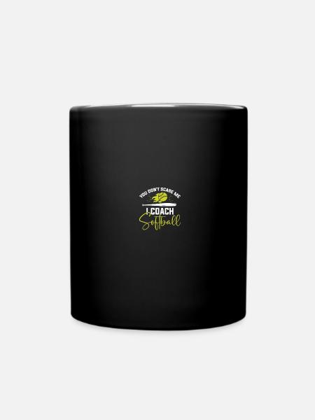 Softball-Trainerin - Tasse einfarbig - Schwarz