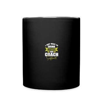Entraîneur de softball - Mug uni - noir - Devant