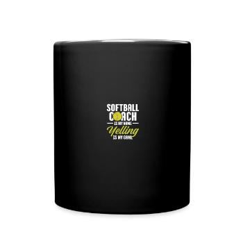 Entraîneur de softball - Mug uni - noir - Devant
