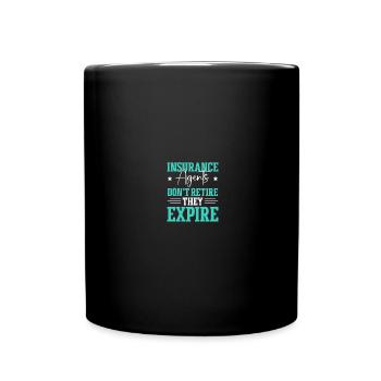 Versicherungsagent - Tasse einfarbig - Schwarz - Vorne