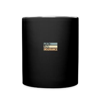 Versicherungsagent - Tasse einfarbig - Schwarz - Vorne