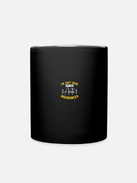 Versicherungsagent - Tasse einfarbig - Schwarz