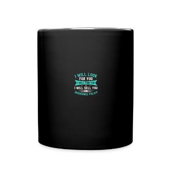 Versicherungsagent - Tasse einfarbig - Schwarz - Vorne
