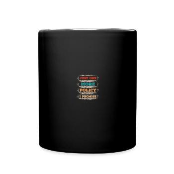 Versicherungsagent - Tasse einfarbig - Schwarz - Vorne