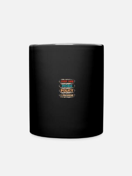 Versicherungsagent - Tasse einfarbig - Schwarz