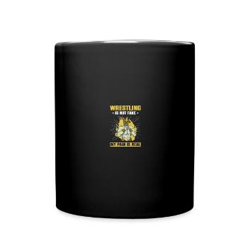Lutteurs - Mug uni - noir - Devant