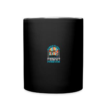 Wrestling wrestlers - Full Colour Mug - black - Front