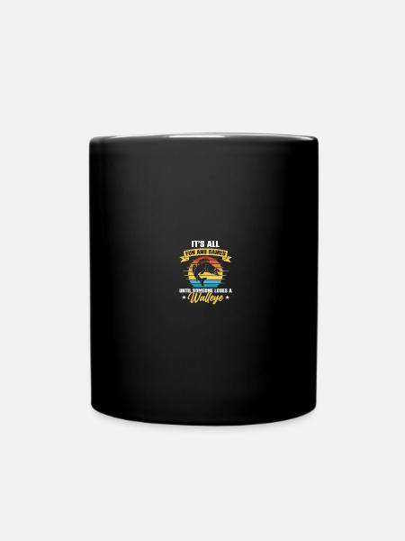 Walleye Hunter Walleye Fischen - Tasse einfarbig - Schwarz