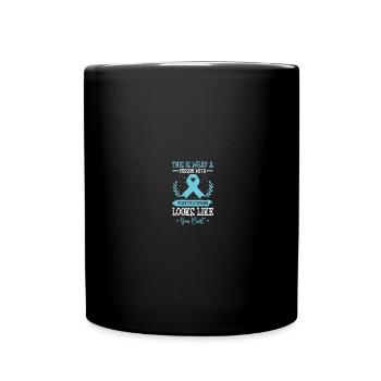 Awareness of Tourette's syndrome - Full Colour Mug - black - Front