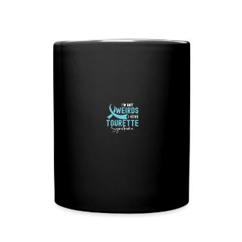 Awareness of Tourette's syndrome - Full Colour Mug - black - Front