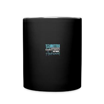Bewusstsein für das Tourette-Syndrom - Tasse einfarbig - Schwarz - Vorne