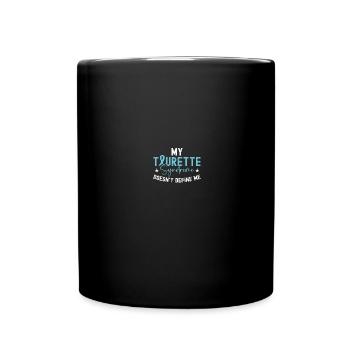 Awareness of Tourette's syndrome - Full Colour Mug - black - Front