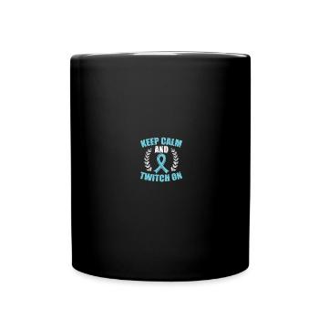 Awareness of Tourette's syndrome - Full Colour Mug - black - Front