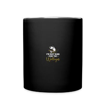 Chasseur de doré jaune Pêche au doré - Mug uni - noir - Devant