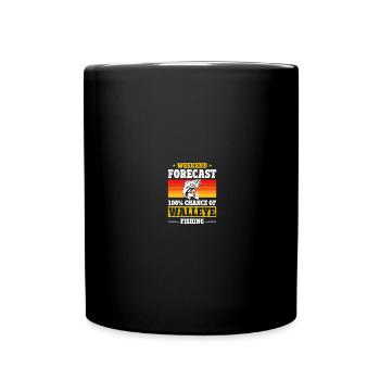 Chasseur de doré jaune Pêche au doré - Mug uni - noir - Devant