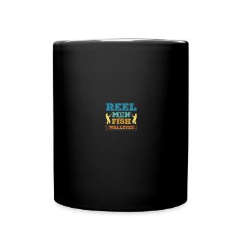 Chasseur de doré jaune Pêche au doré - Mug uni - noir - Devant