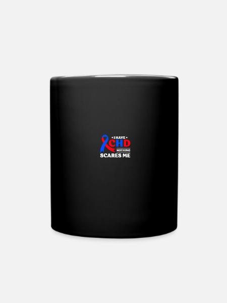 Angeborener Herzfehler CHD-Bewusstsein - Tasse einfarbig - Schwarz
