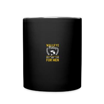 Chasseur de doré jaune Pêche au doré - Mug uni - noir - Devant