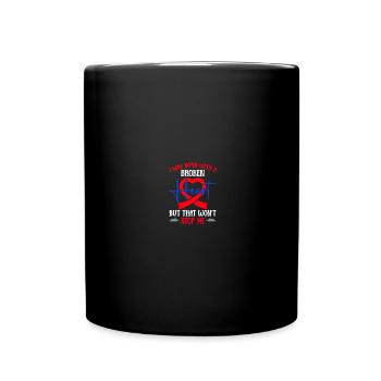 Congenital heart defect CHD consciousness - Full Colour Mug - black - Front