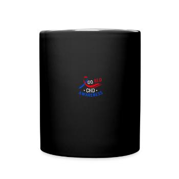 Congenital heart defect CHD consciousness - Full Colour Mug - black - Front